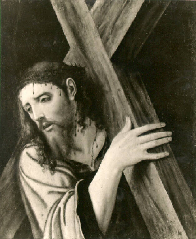 Cristo portacroce (dipinto, opera isolata) di Frangipani Nicolò (terzo quarto sec. XVI)