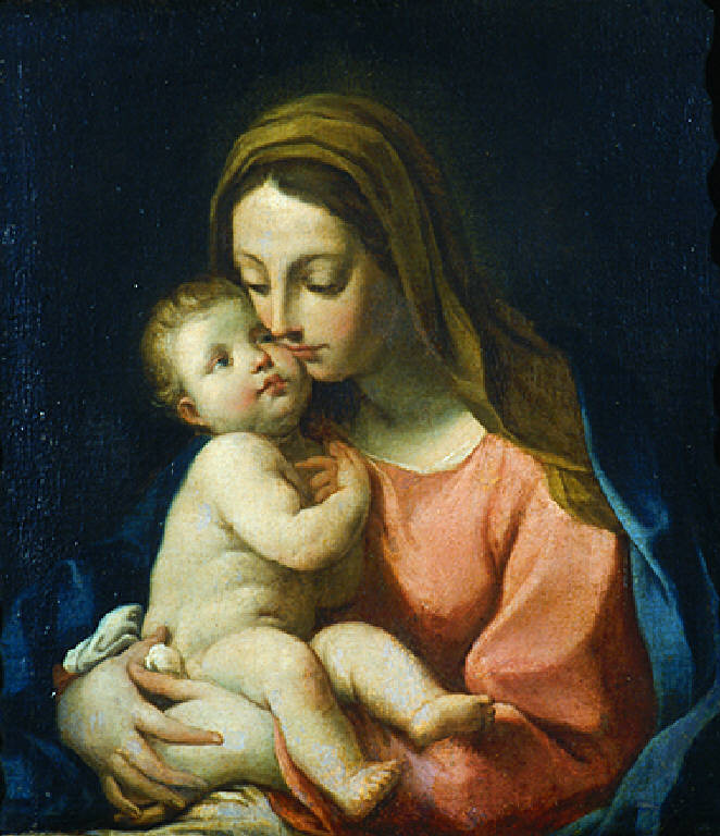 Madonna con Bambino (dipinto, opera isolata) - scuola Italia centrale (metà sec. XVII)