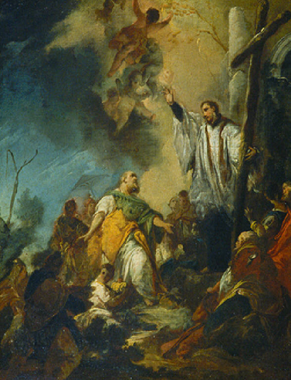 Predicazione di San Francesco saverio (dipinto, opera isolata) di Mariotti Giovanni Battista (sec. XVIII)