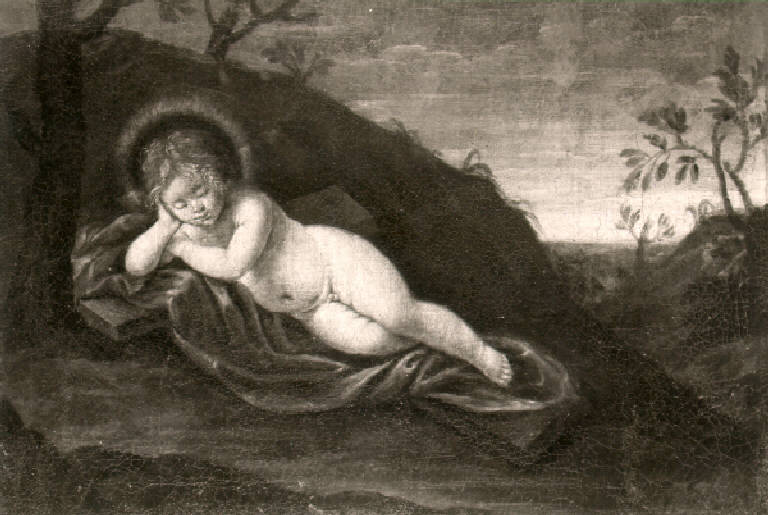 Gesù Bambino dormiente (dipinto, opera isolata) di Sirani Elisabetta (sec. XVII)