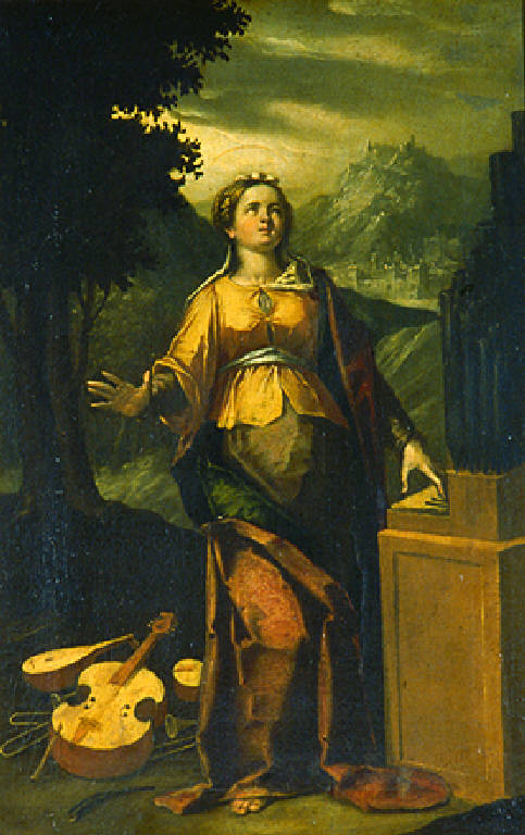 Santa Cecilia (dipinto, opera isolata) di Crespi Ortensio (secondo quarto sec. XVII)