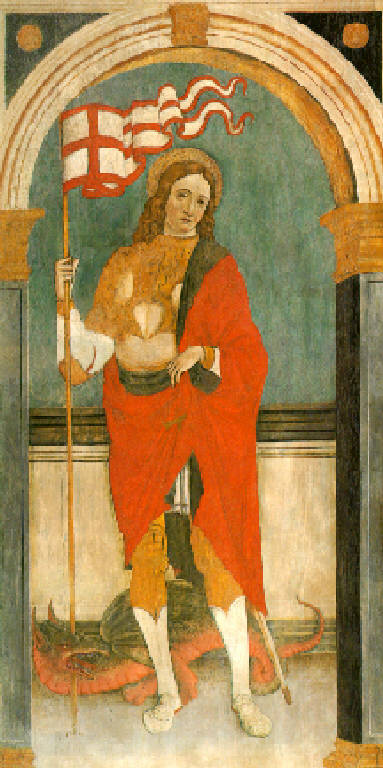 San Giorgio (dipinto, opera isolata) di Maestro di Santa Maria degli Angeli a Gardone Val Trompia (secondo quarto sec. XVI)