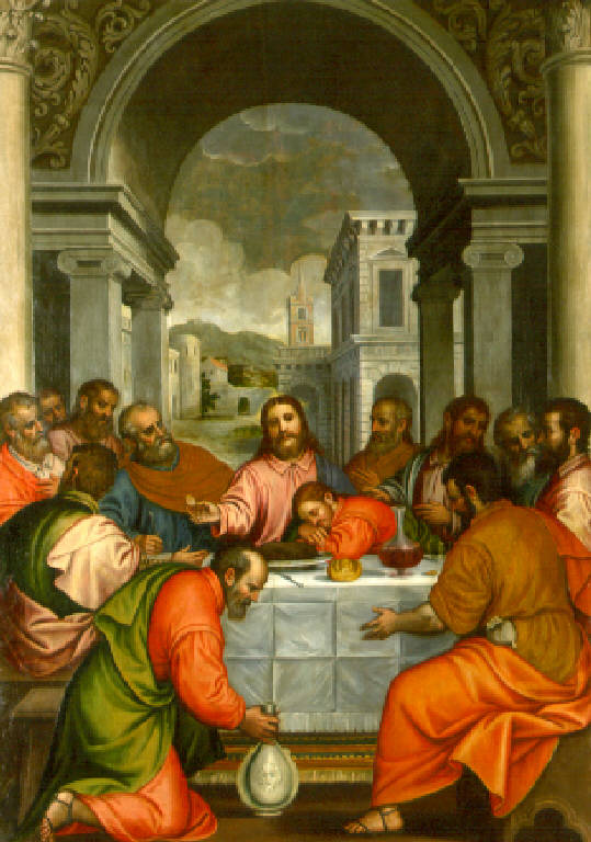 Ultima Cena (dipinto, opera isolata) di Marone Pietro (ultimo quarto sec. XVI)