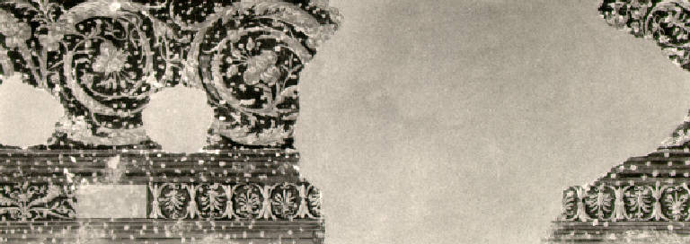 Fregio con volute vegetali (dipinto, opera isolata) - scuola bresciana (fine sec. XV)