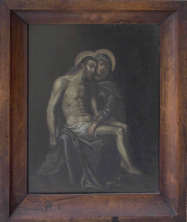 Pietà (dipinto, opera isolata) - ambito Italia settentrionale (sec. XVII)