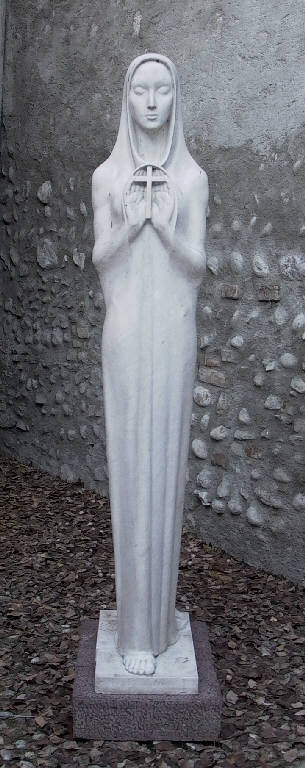 Fede, Allegoria della Fede (statua, opera isolata) di Repossi Pietro (metà sec. XX)