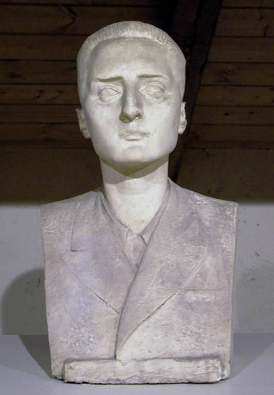 Busto maschile di giovane (busto, opera isolata) di Repossi Pietro (secondo quarto sec. XX)