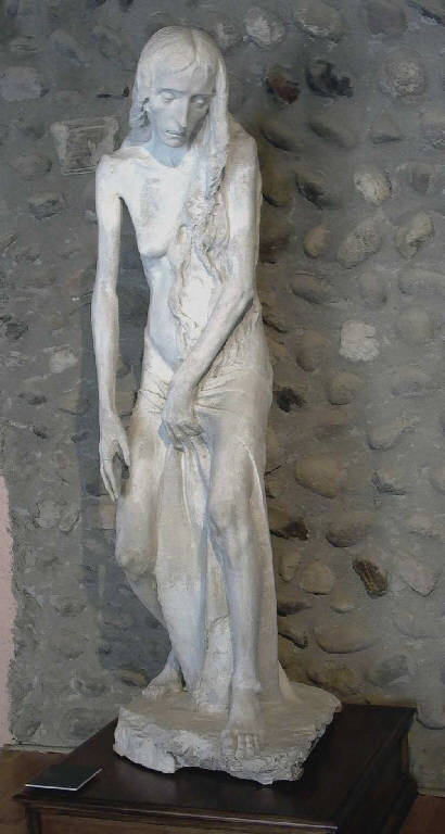 Santa Maria egiziaca (statua, opera isolata) di Repossi Pietro (metà sec. XX)