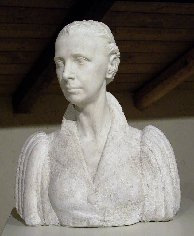 Busto della signora Bellagamba (busto, opera isolata) di Repossi Pietro (secondo quarto sec. XX)