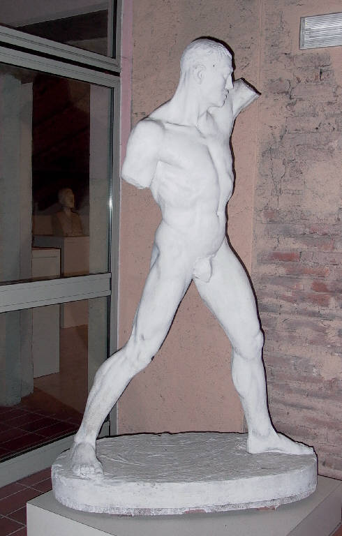 Discobolo (statua, opera isolata) di Repossi Pietro (secondo quarto sec. XX)
