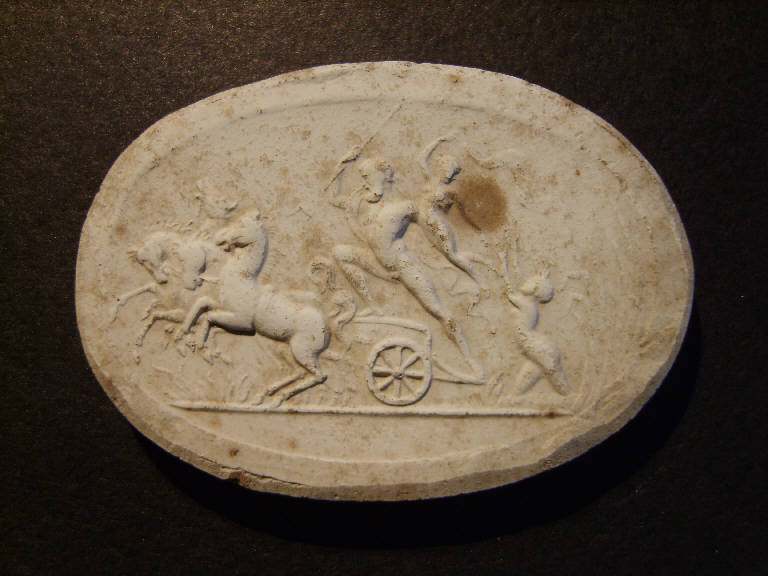 Auriga con due figure alle spalle (calco, opera isolata) - ambito italiano (prima metà sec. XIX)