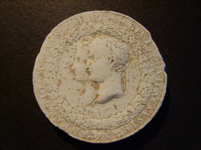 Ritratto di Napoleone Bonaparte e Maria Ludovica d'Austria (calco, opera isolata) - ambito italiano (primo quarto sec. XIX)