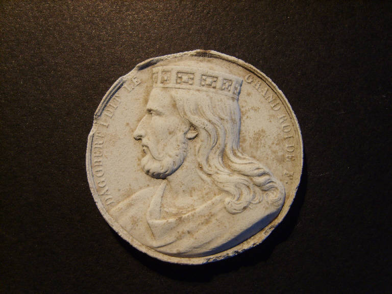 Ritratto di Dagoberto I re (calco, opera isolata) - ambito italiano (prima metà sec. XIX)