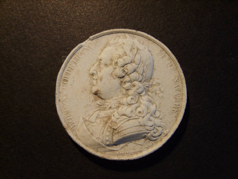 Ritratto di Luigi XV re (calco, opera isolata) - ambito italiano (prima metà sec. XIX)