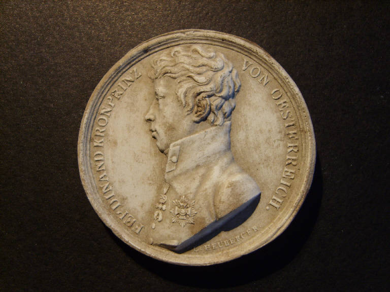 Ritratto di Ferdinando d'Austria principe (calco, opera isolata) - ambito italiano (prima metà sec. XIX)