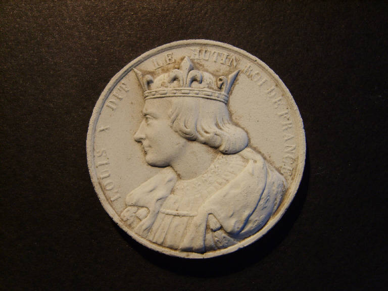 Ritratto di Luigi X re (calco, opera isolata) - ambito italiano (prima metà sec. XIX)