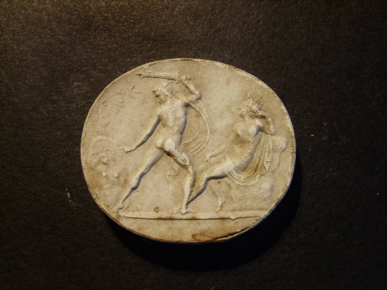 Perseo uccide Medusa (calco, opera isolata) - ambito italiano (prima metà sec. XIX)