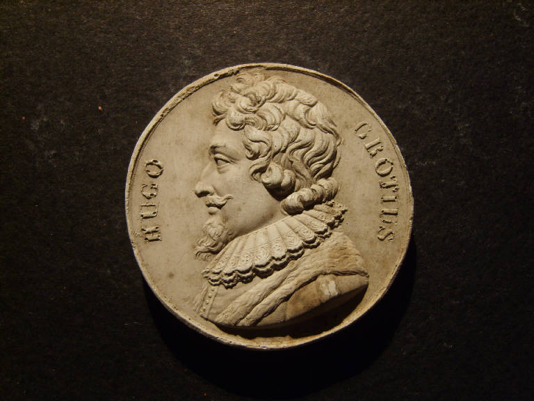 Ritratto di Ugo Grozio (calco, opera isolata) - ambito italiano (prima metà sec. XIX)