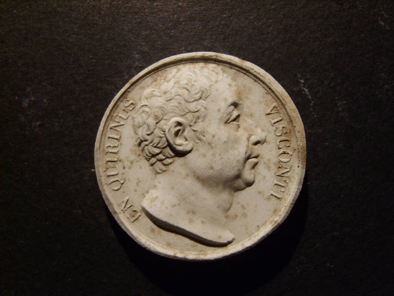 Ritratto di Quirino Visconti (calco, opera isolata) - ambito italiano (prima metà sec. XIX)