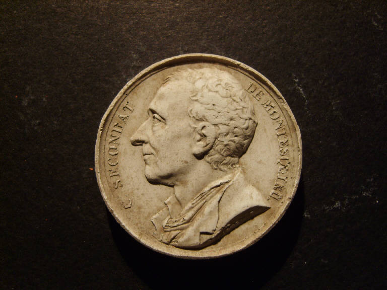 Ritratto di Charles-Louis de Secondat Montesquieu (calco, opera isolata) - ambito italiano (prima metà sec. XIX)