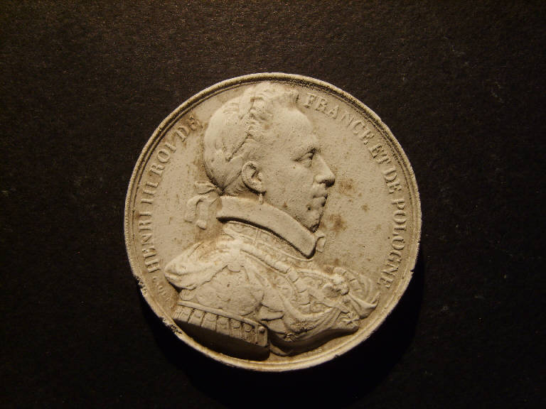 Ritratto di Enrico III di Francia (calco, opera isolata) - ambito italiano (prima metà sec. XIX)