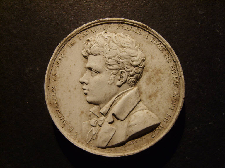 Ritratto di Achille Etna Michallon (calco, opera isolata) - ambito italiano (prima metà sec. XIX)
