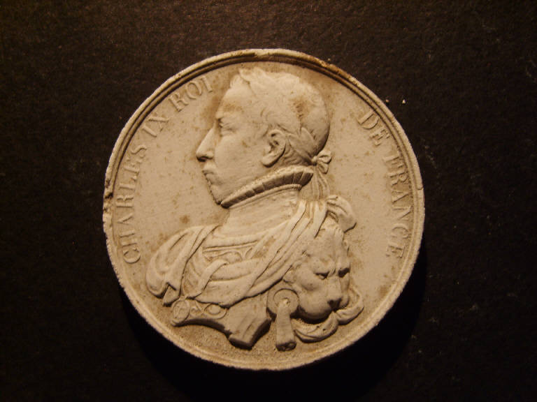 Ritratto di Carlo IX re di Francia (calco, opera isolata) - ambito italiano (sec. XIX)