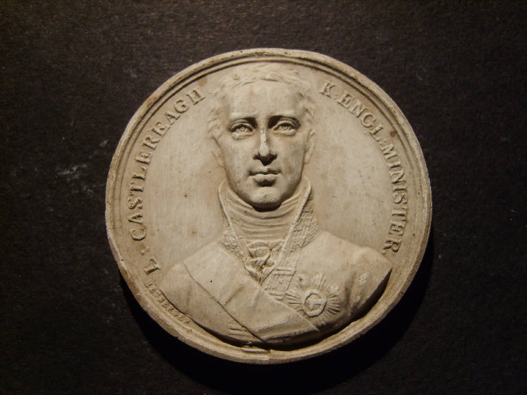 Ritratto di lord Castlereagh (calco, opera isolata) - ambito italiano (prima metà sec. XIX)
