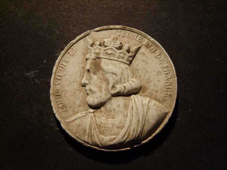 Ritratto di Luigi VII di Francia detto il Giovane (calco, opera isolata) - ambito italiano (prima metà sec. XIX)