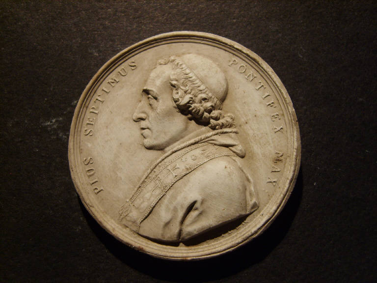 Ritratto di Pio VII papa (calco, opera isolata) - ambito italiano (prima metà sec. XIX)