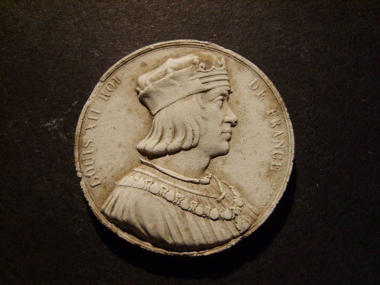 Ritratto di Luigi XII (calco, opera isolata) - ambito italiano (seconda metà sec. XIX)