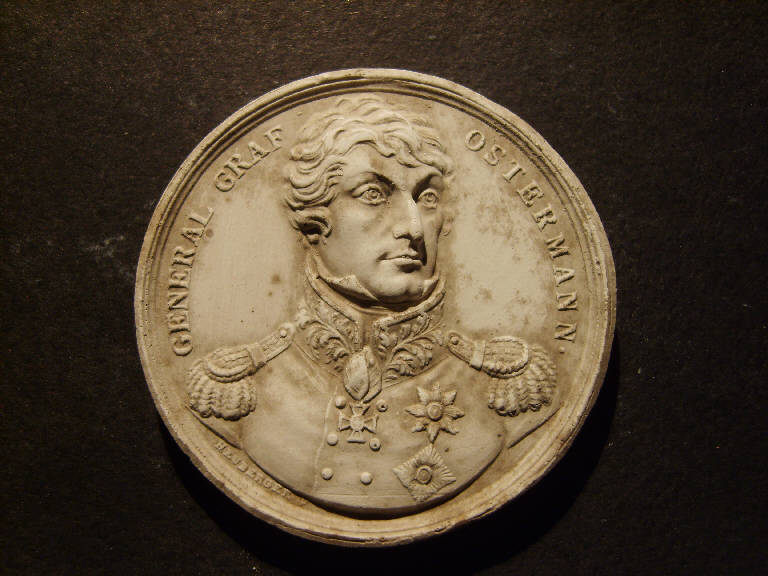 Ritratto del conte generale Ostermann (calco, opera isolata) - ambito italiano (prima metà sec. XIX)