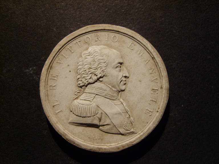 Ritratto di Vittorio Emanuele (calco, opera isolata) - ambito italiano (prima metà sec. XIX)