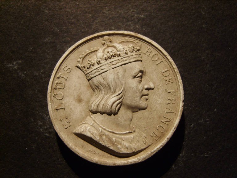 Ritratto di San Luigi di Francia (calco, opera isolata) - ambito italiano (prima metà sec. XIX)