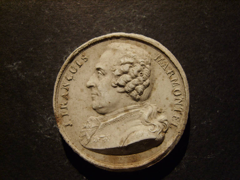 Ritratto di J. Francois Marmontel (calco, opera isolata) - ambito italiano (prima metà sec. XIX)