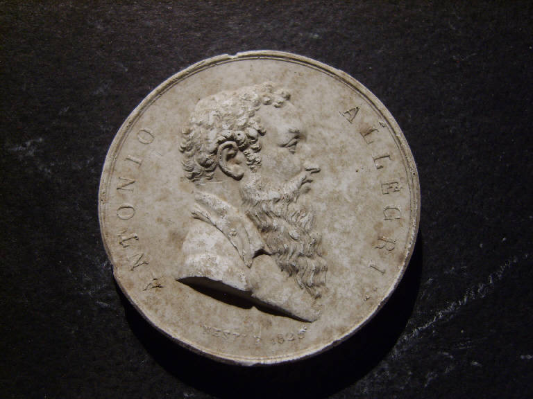 Ritratto di Antonio Allegri detto Correggio (calco, opera isolata) - ambito italiano (prima metà sec. XIX)