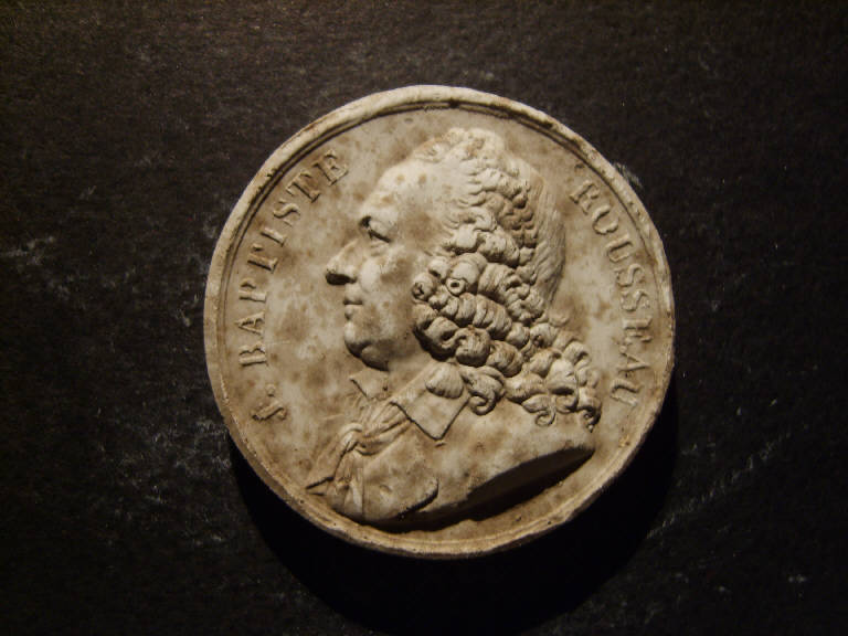 Ritratto di Jean Baptiste Rousseau (calco, opera isolata) - ambito italiano (prima metà sec. XIX)