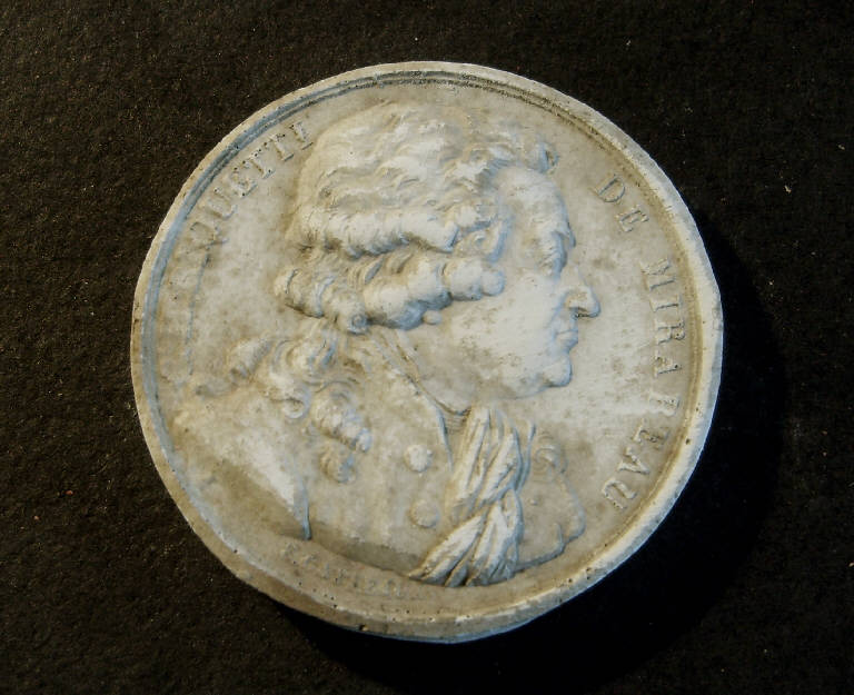 Ritratto di Honoré Riquetti de Mirabeau (calco, opera isolata) - ambito italiano (prima metà sec. XIX)