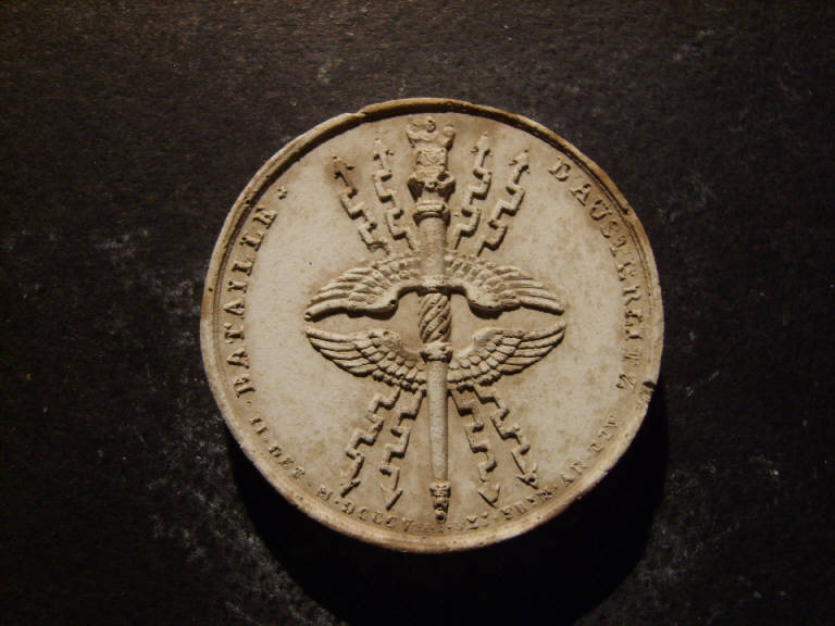 Allegoria della vittoria nella battaglia di Austerlitz (calco, opera isolata) - ambito italiano (prima metà sec. XIX)