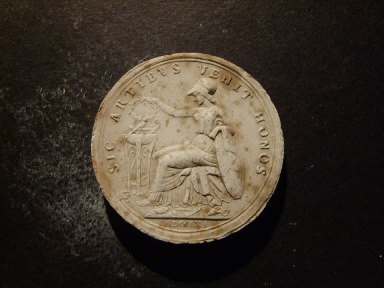 Allegoria della Gloria delle Arti (calco, opera isolata) - ambito italiano (prima metà sec. XIX)