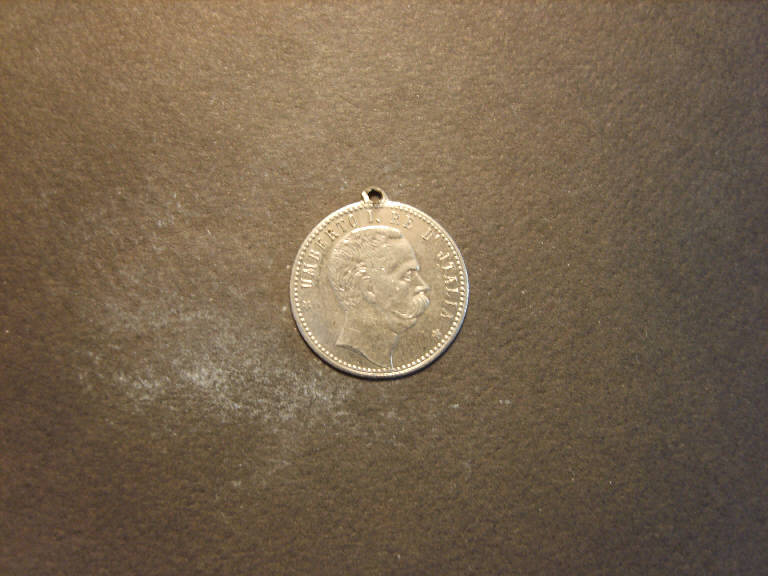 Umberto I re d'Italia/ Guglielmo II imperatore di Germania (medaglia, opera isolata) - ambito italiano (fine/ inizio secc. XIX/ XX)