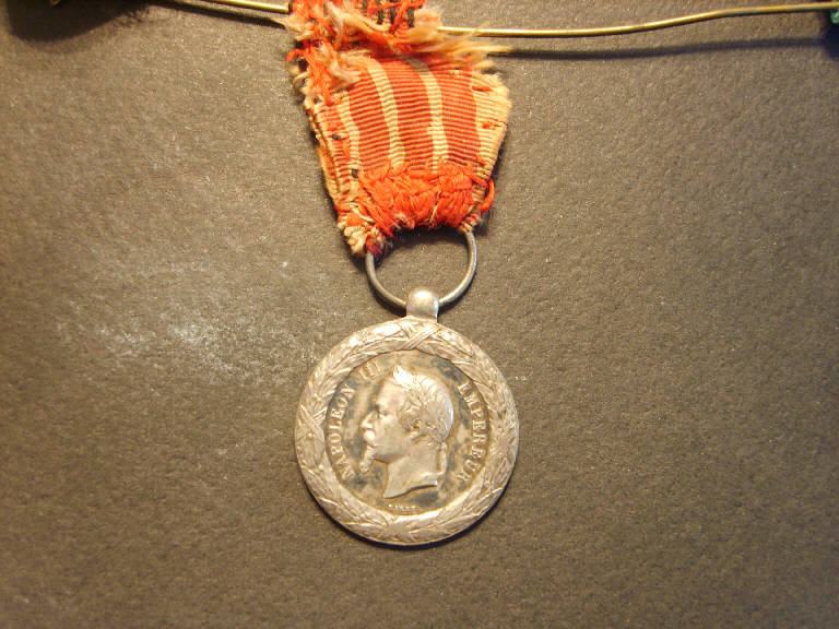 Ritratto di Napoleone III (medaglia, opera isolata) di Barre (sec. XIX)