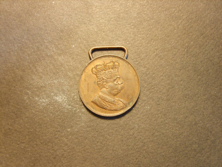 Ritratto di Umberto I (medaglia, opera isolata) - ambito italiano (secc. XIX/ XX)