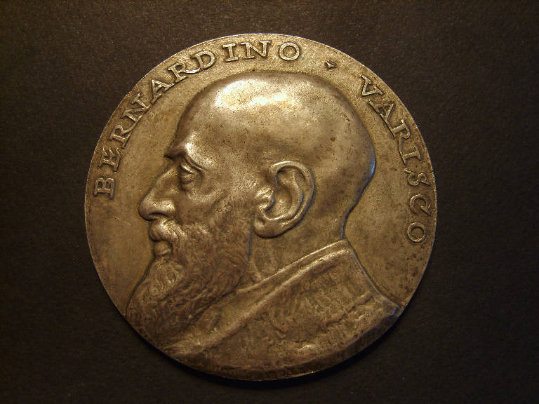 Ritratto di Bernardino Varisco (medaglia, opera isolata) - ambito italiano (sec. XX)