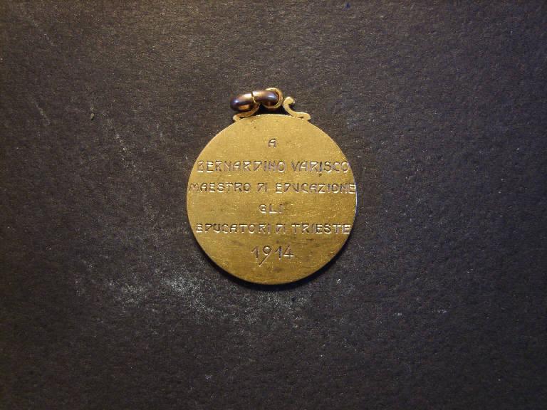 Medaglia commemorativa di Bernardino Varisco (medaglia, opera isolata) - ambito italiano (sec. XX)