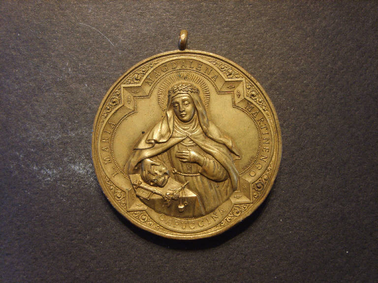 Beata Maria Maddalena Martinengo/ Madonna immacolata (medaglia, opera isolata) - ambito italiano (primo quarto sec. XX)