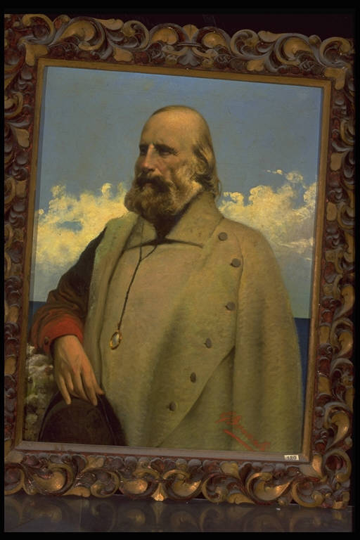 Ritratto di Giuseppe Garibaldi (dipinto) di Brunati, G - ambito comasco (fine/ inizio secc. XIX/ XX)