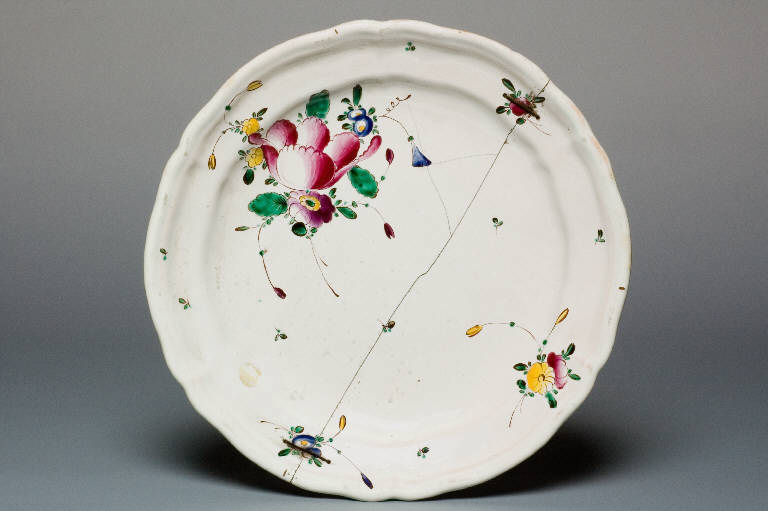 FIORI (piatto) di Ferretti Antonio (bottega) (seconda metà sec. XVIII)