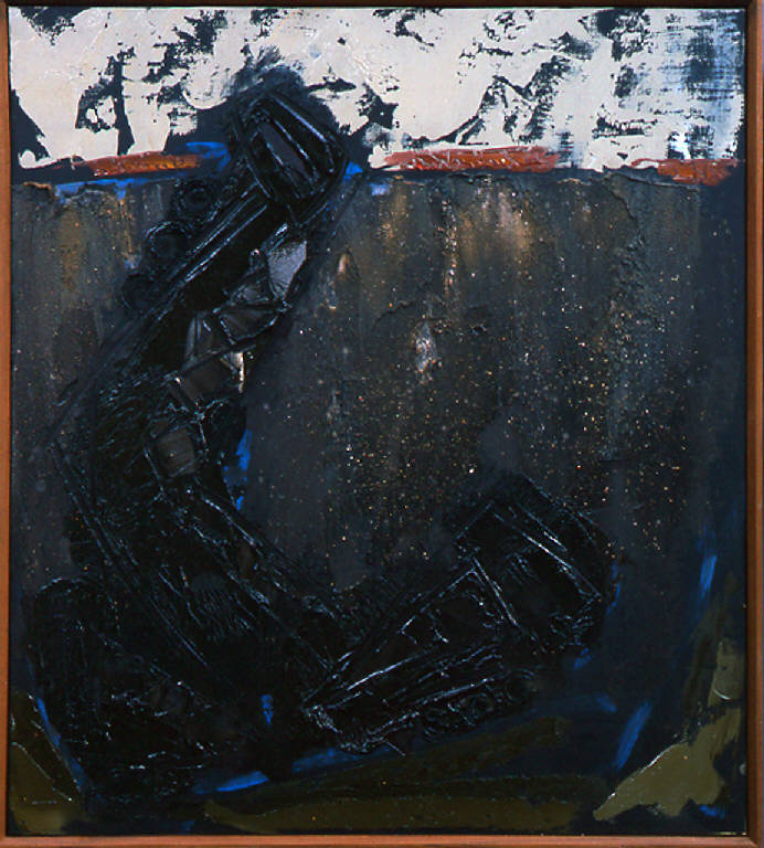 Treno, 13, TRENO DISTRUTTO (dipinto, opera isolata) di Congdon Grosvenor, William - ambito statunitense Action Painting (seconda metà sec. XX)
