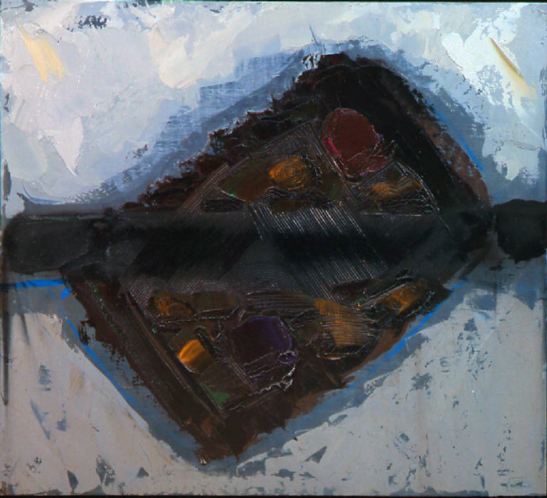 Morte della terra, 8 (dopo Braque), PAESAGGIO RURALE (dipinto, opera isolata) di Congdon Grosvenor, William - ambito statunitense Action Painting (seconda metà sec. XX)